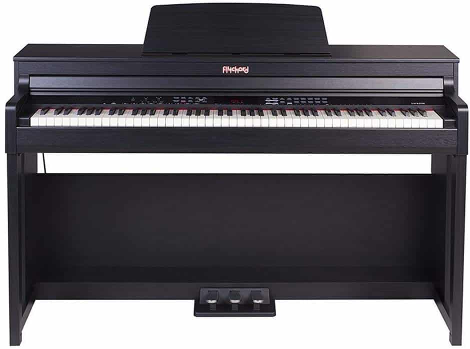 FLYCHORD Digital Piano DP420K Featured with Triple Sensor –Hammer Action Graded Keys
