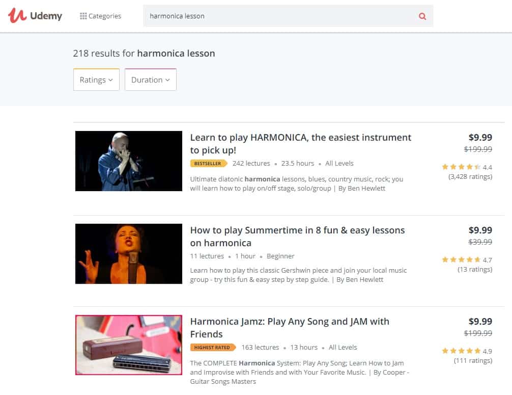 Udemy Harmonica