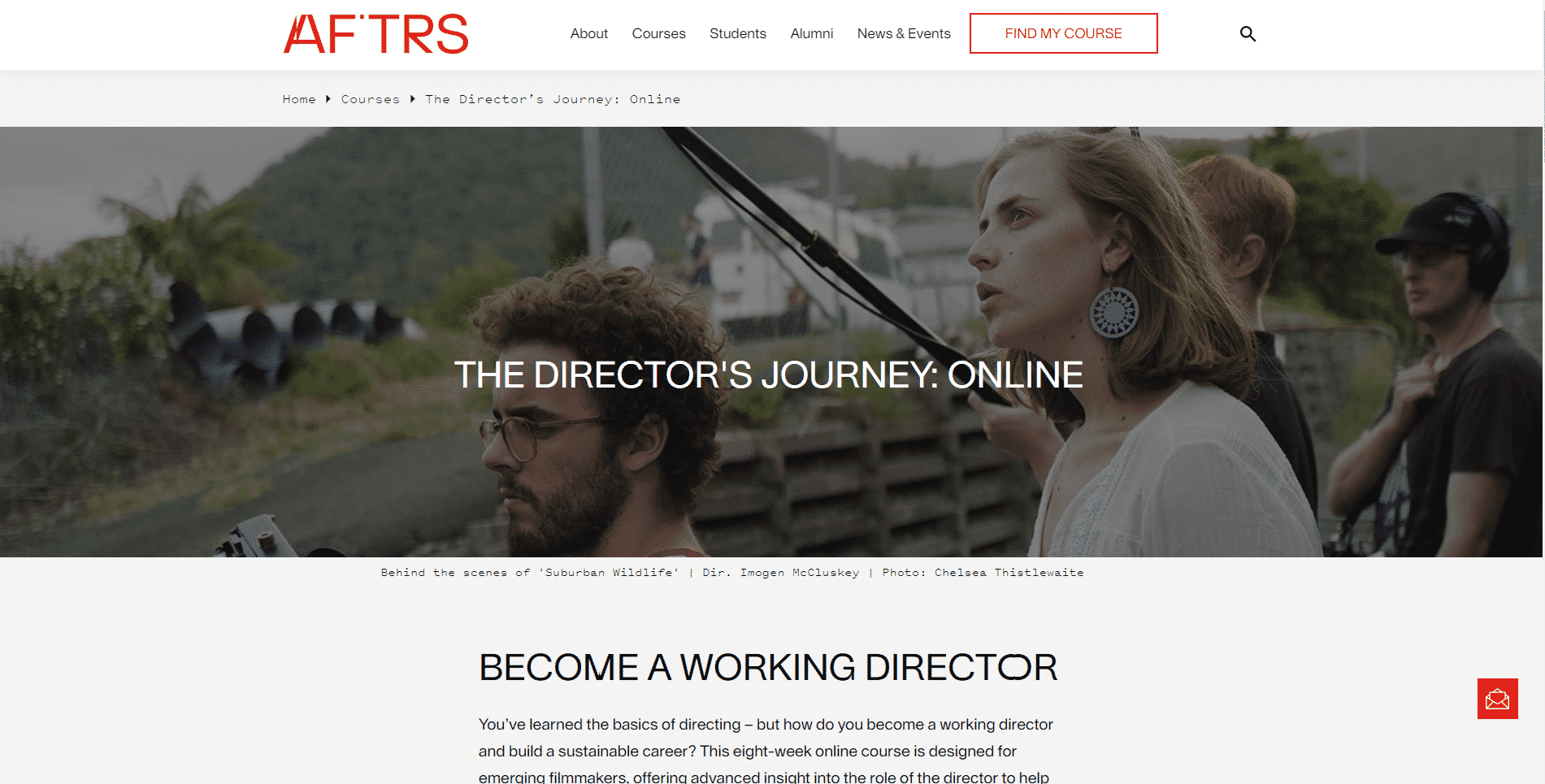 AFTRS Learn Directing Lessons Online