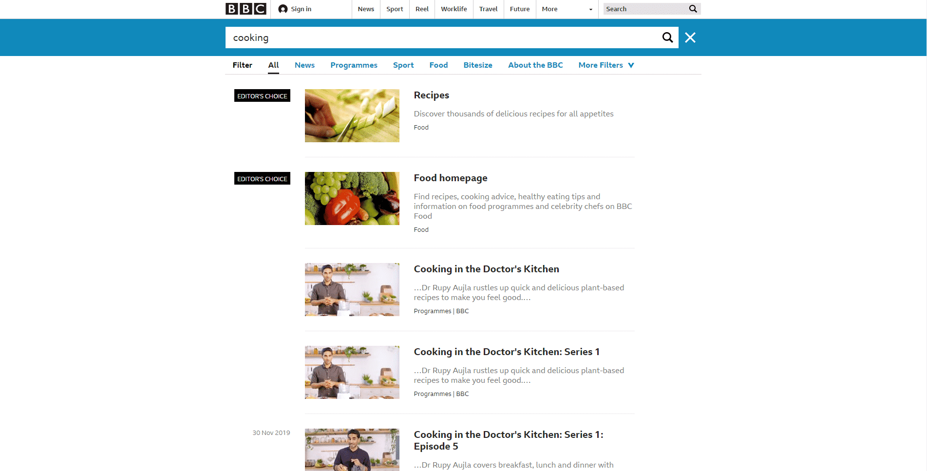 BBC Learn Cooking Lessons Online