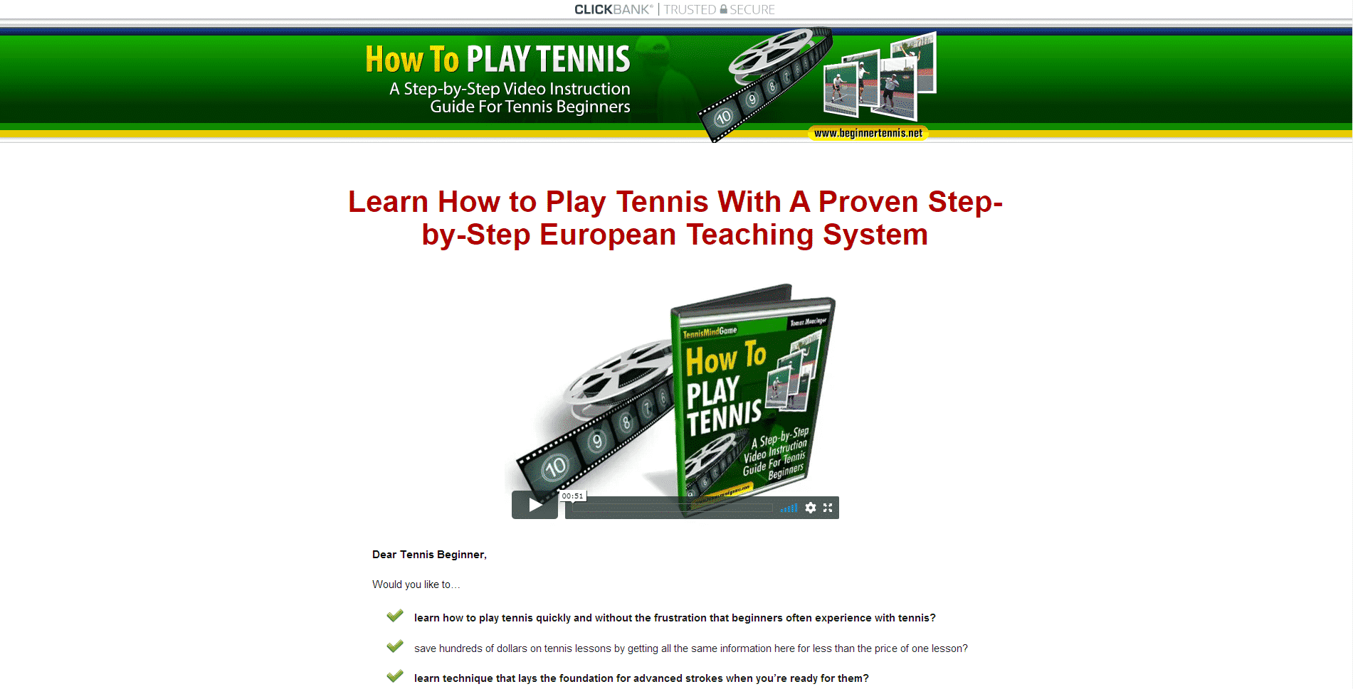 Beginner Tennis