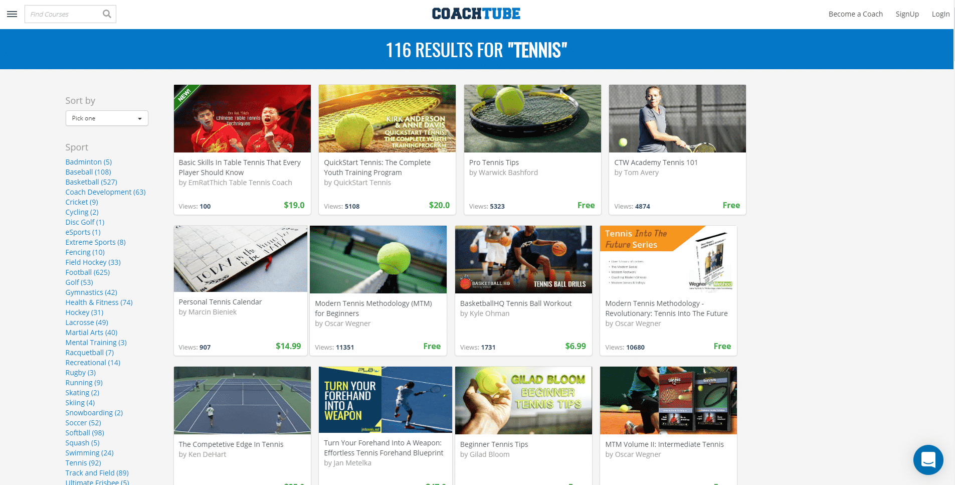 Coachtube.com – Tennis Lessons Online