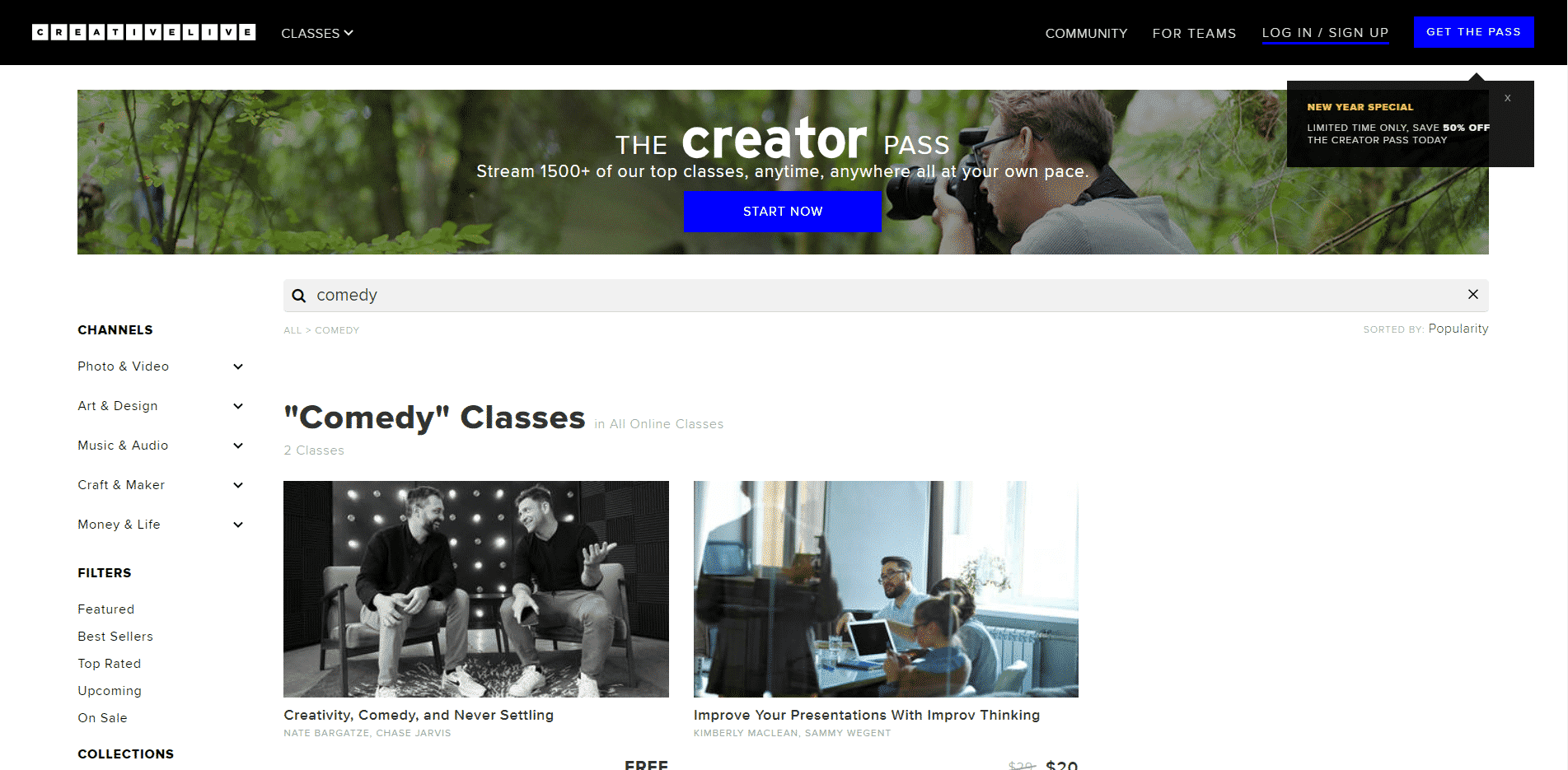 Creativelive Learn Comedy Lessons Online