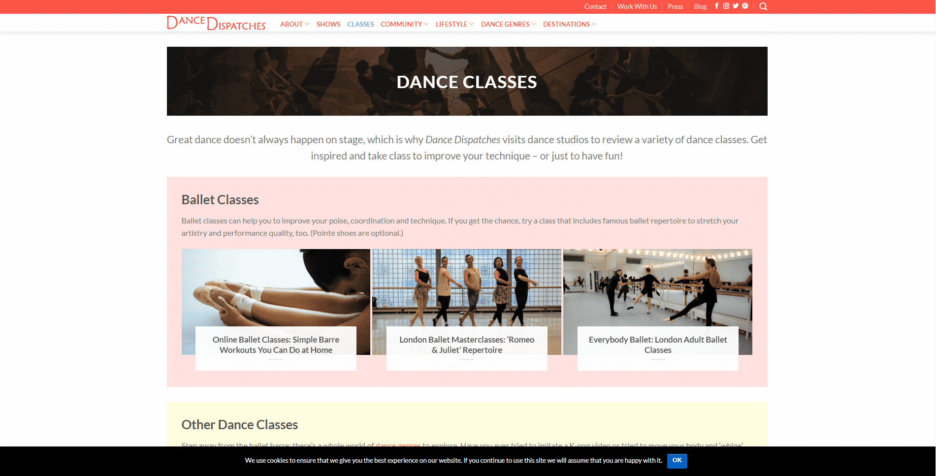 DANCE DISPATCHES