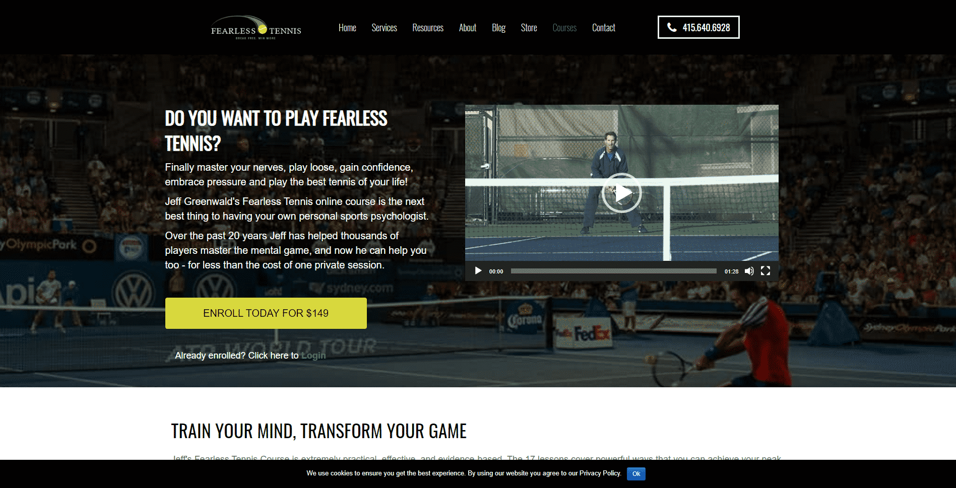 Fearless Tennis – Online Lessons