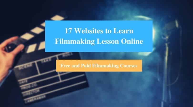 Learn Filmmaking Lesson Online