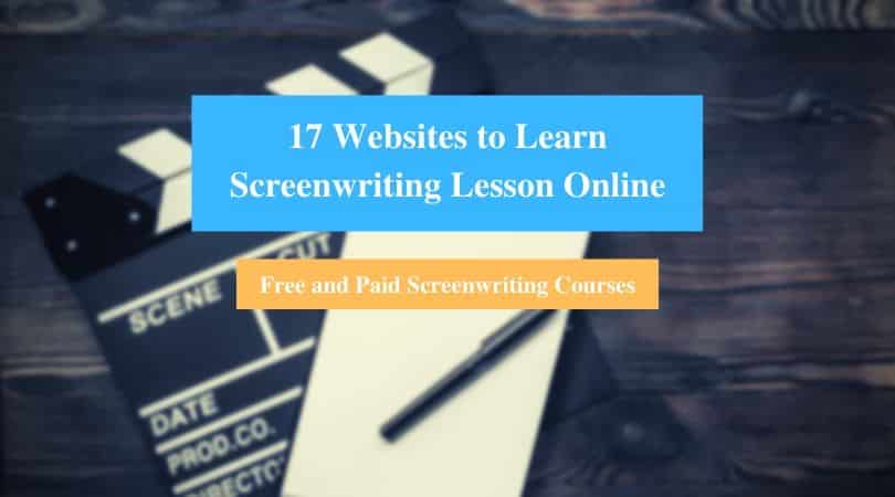 Learn Screenwriting Lesson Online