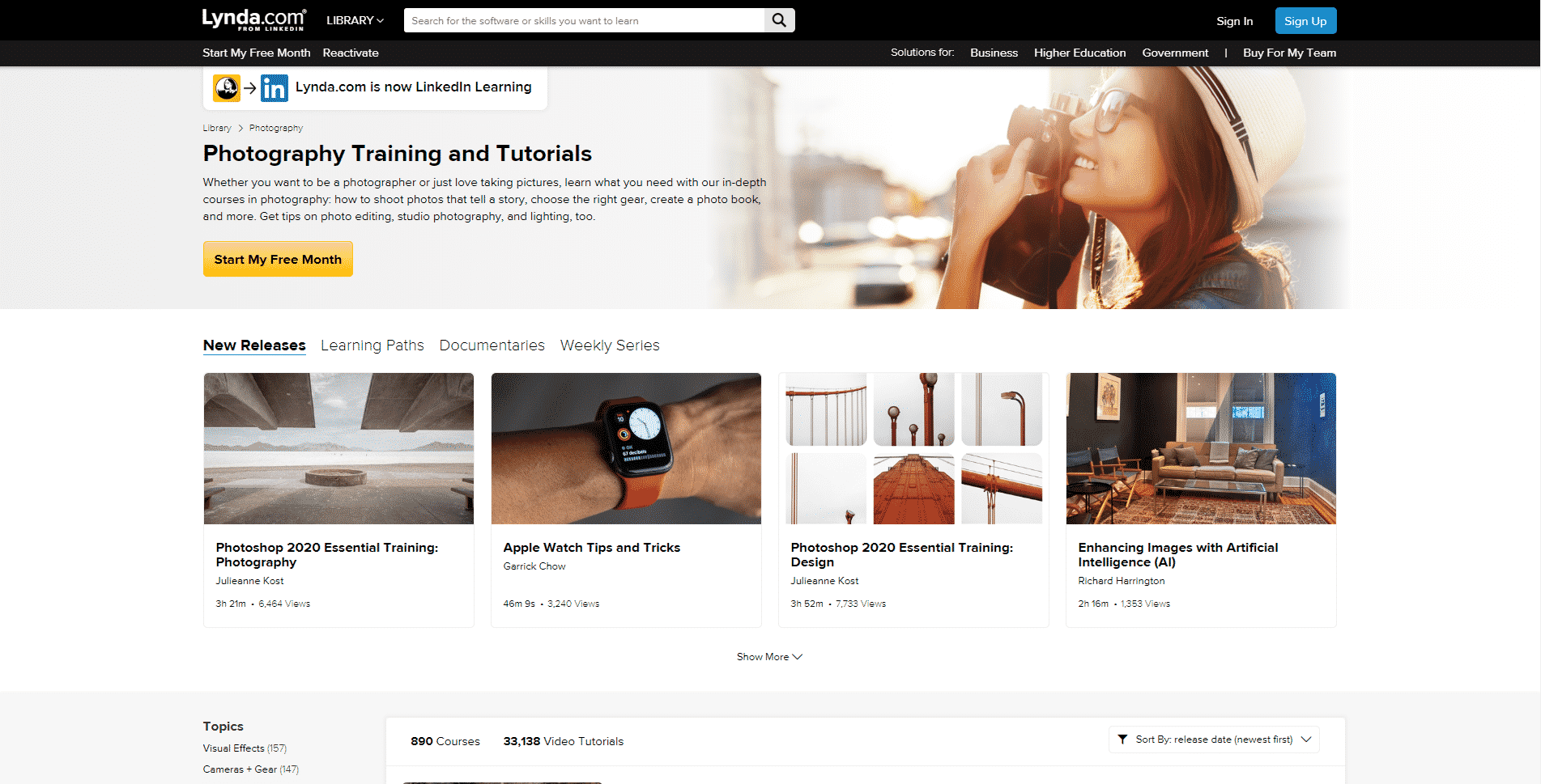 Lynda.com Learn Photography Lessons Online