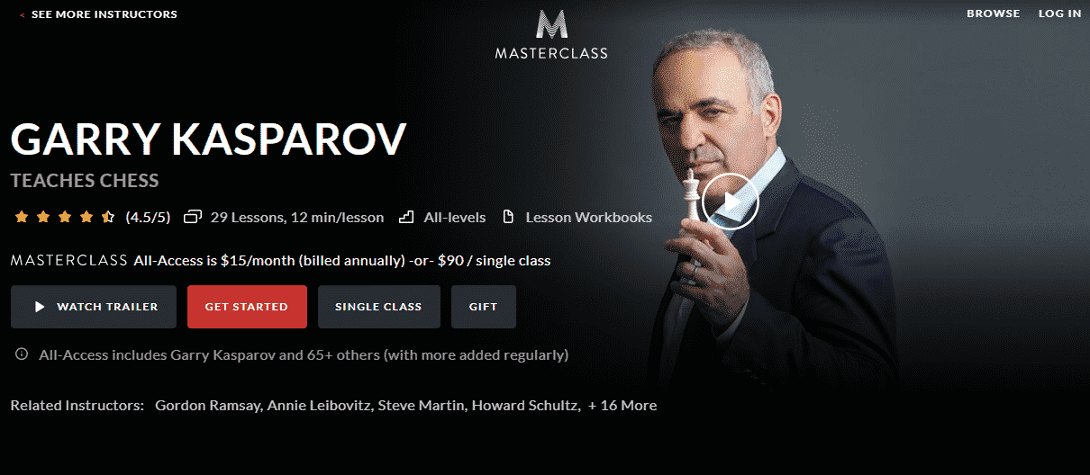 MasterClass Learn Chess Lessons Online