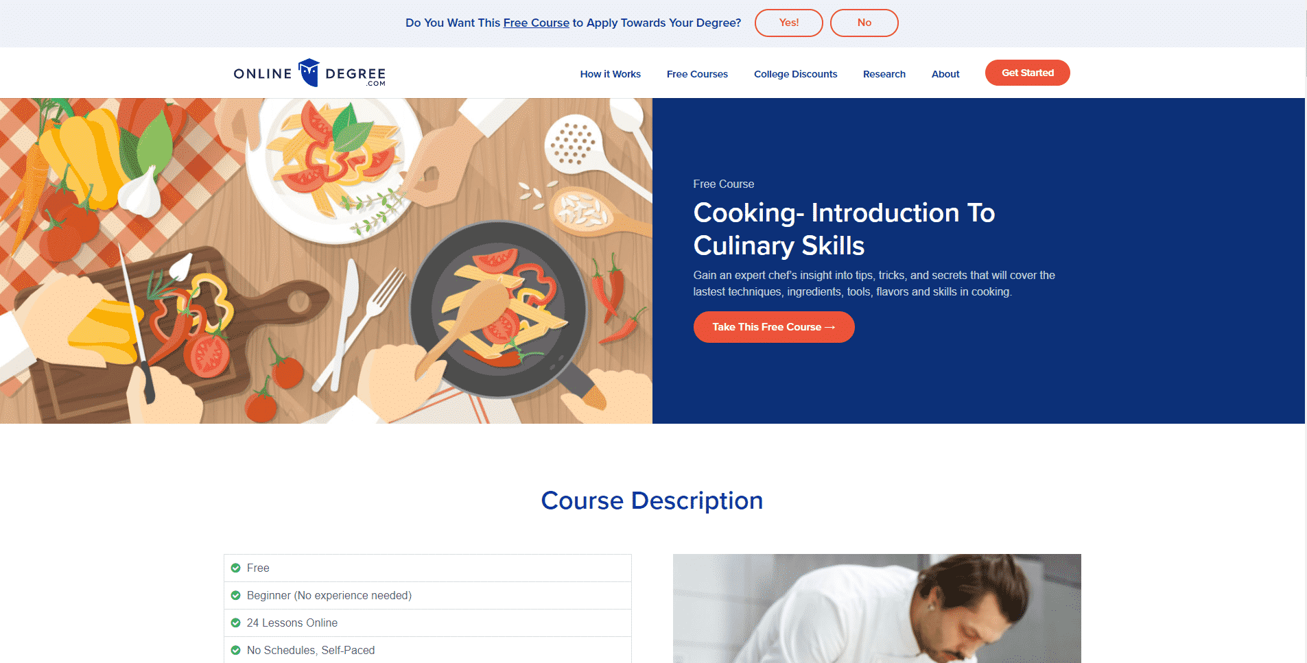 Online degree Learn Cooking Lessons Online