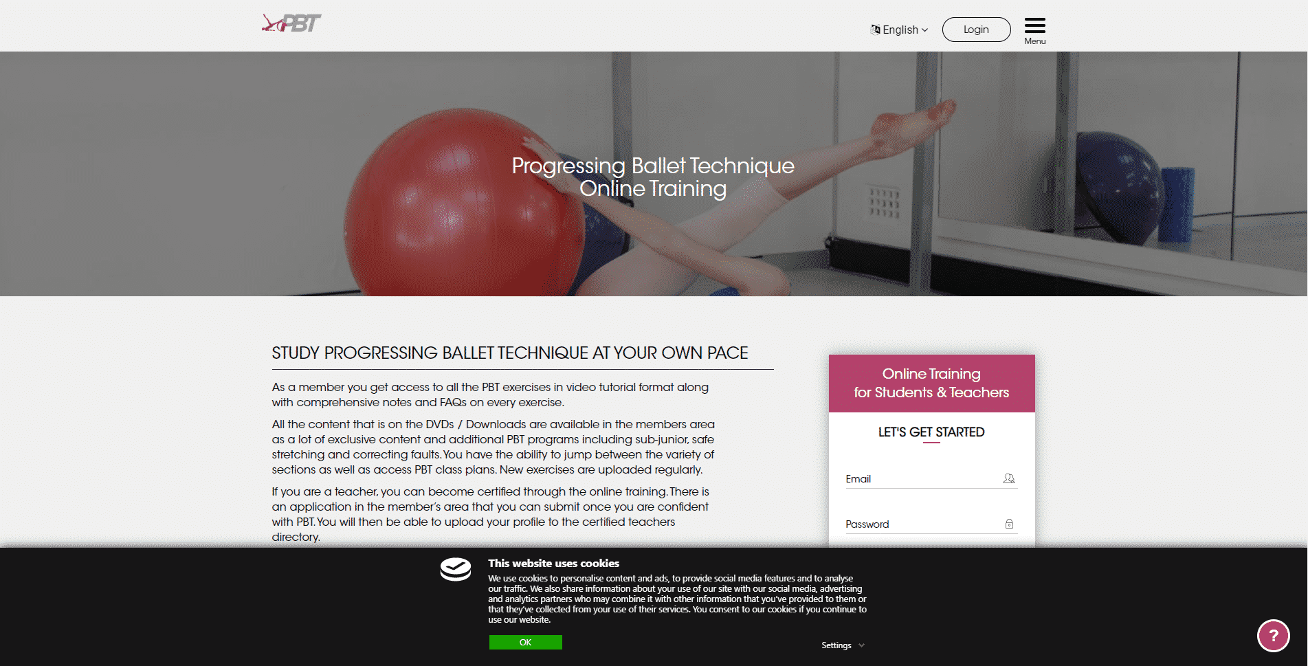 PROGRESSING BALLET TECHNIQUE (P.B.T).