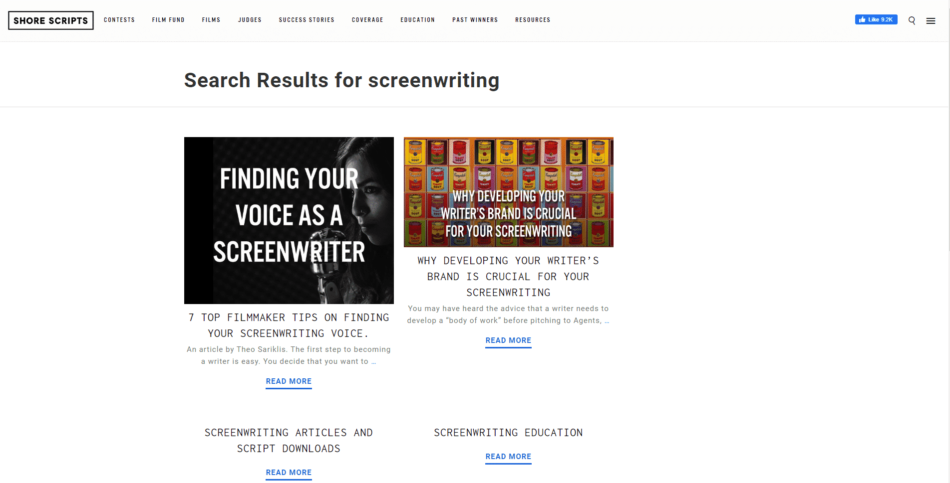 Shorescripts Learn Screenwriting Lessons Online