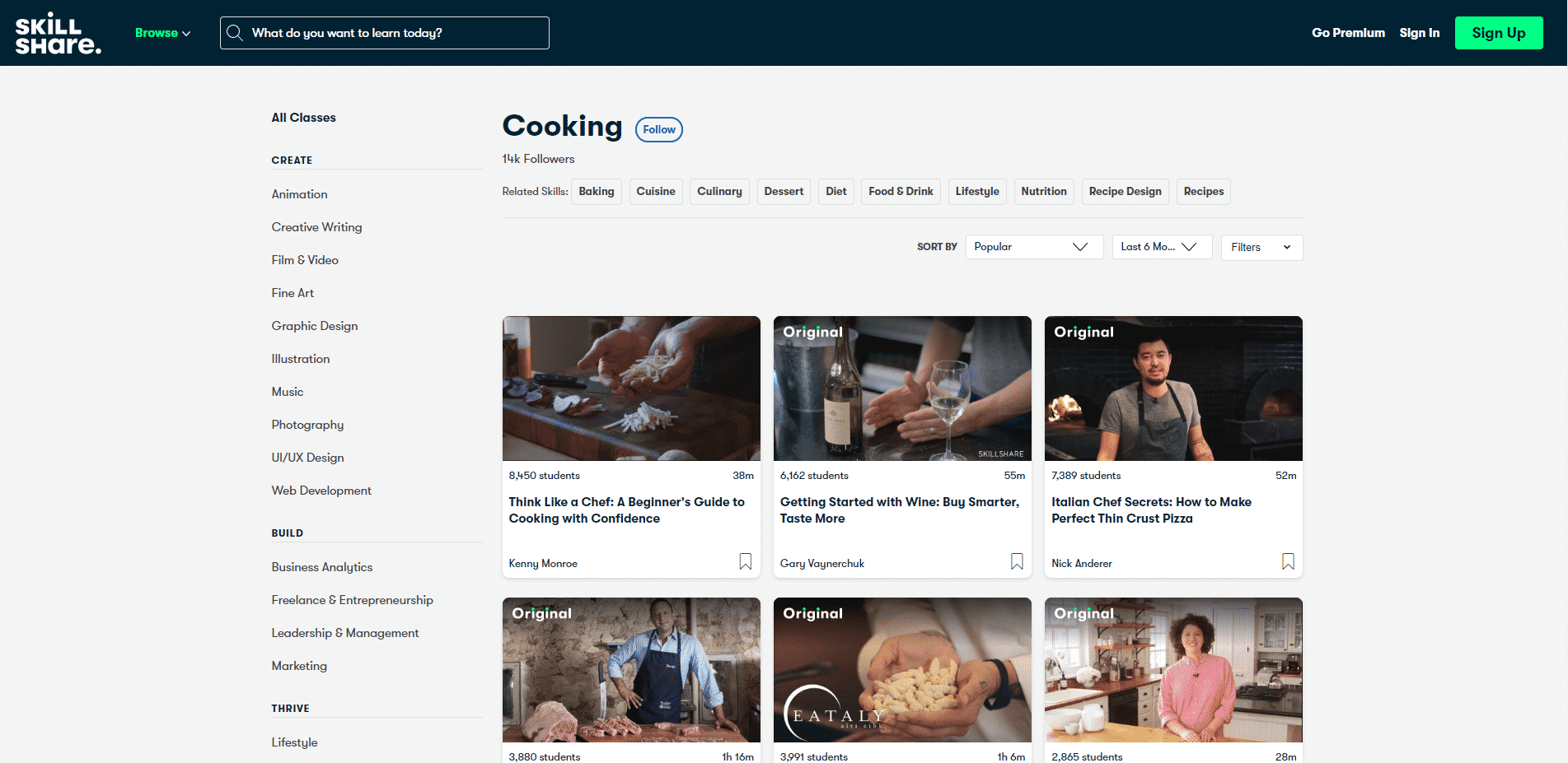 Skill Share Learn Cooking Lessons Online