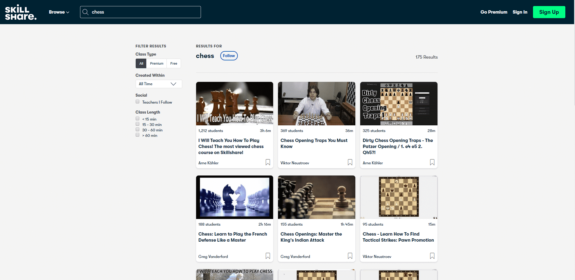 SkillShare Learn Chess Lessons Online