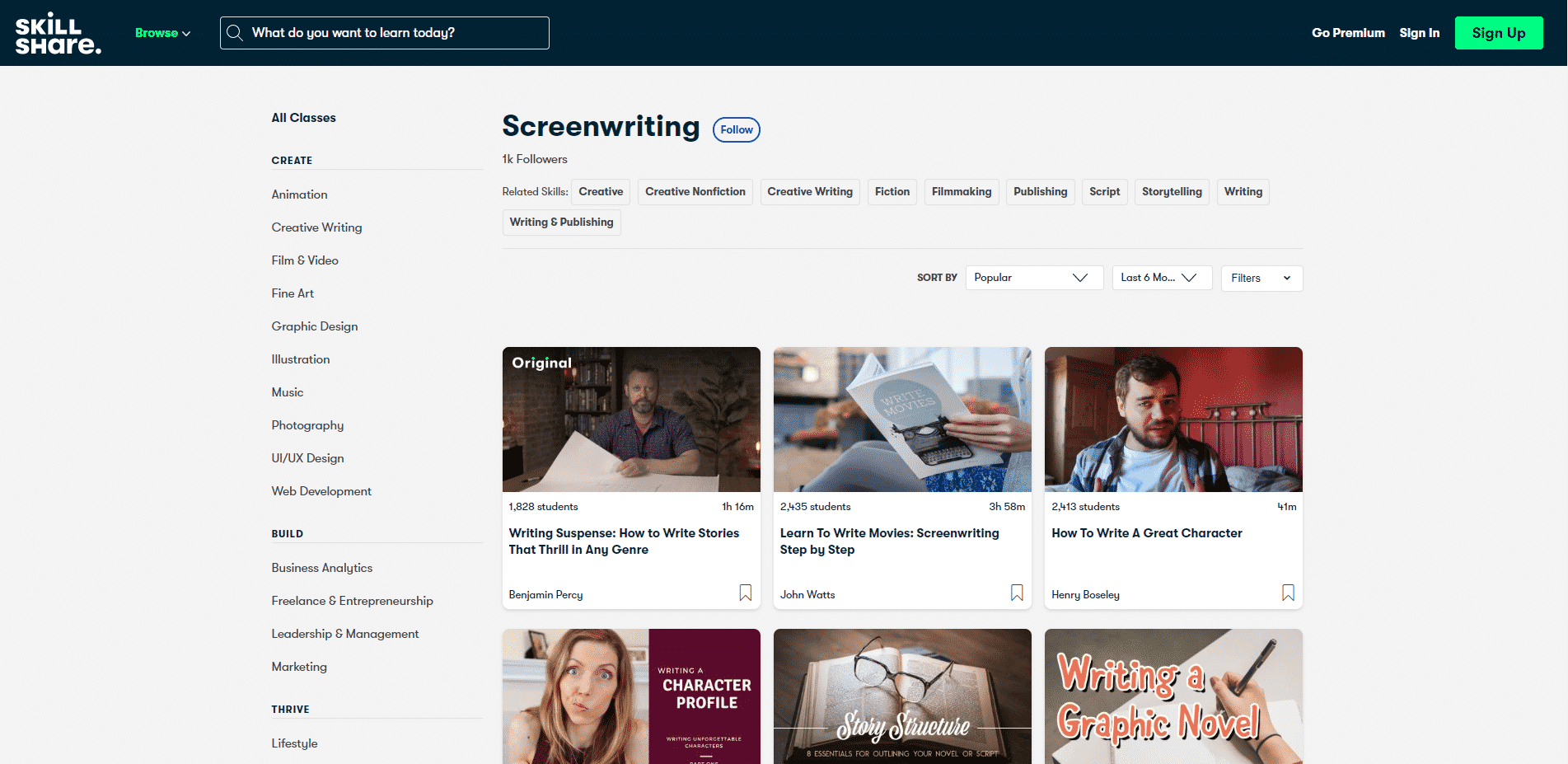 Skillshare Learn Screenwriting Lessons Online