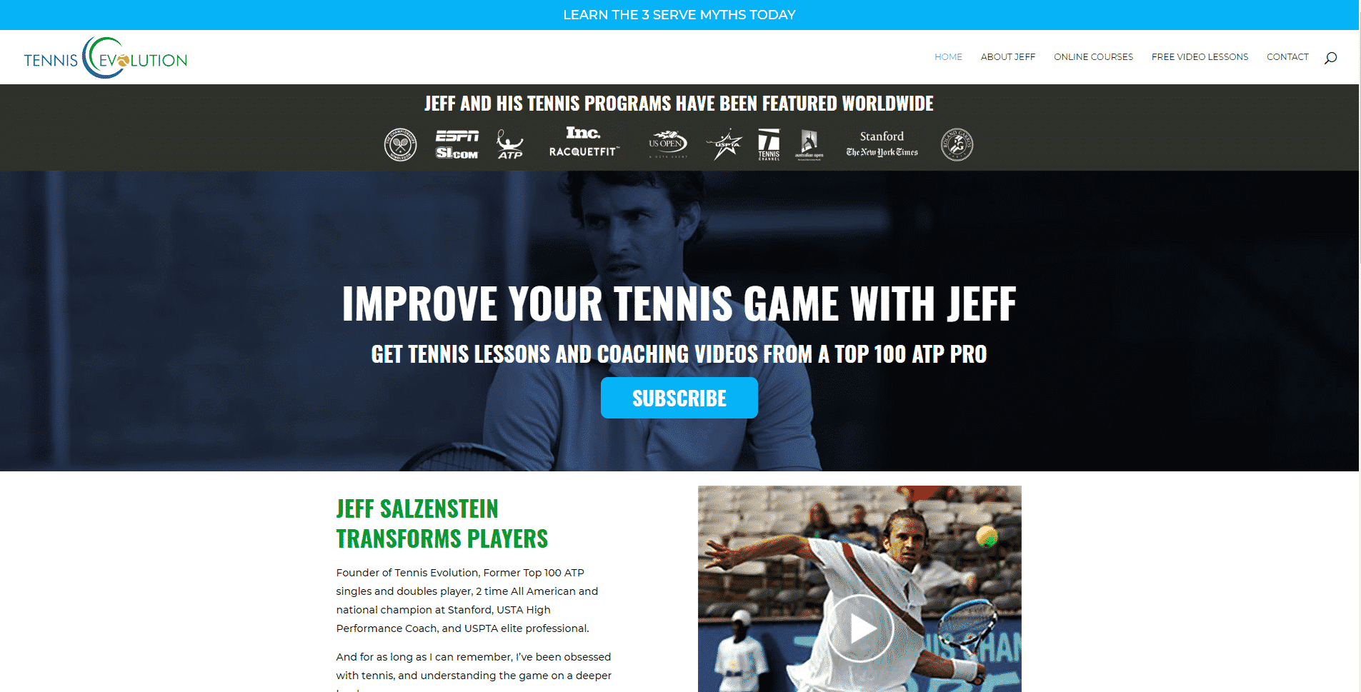 Tennis Evolution – Tennis Lessons Online