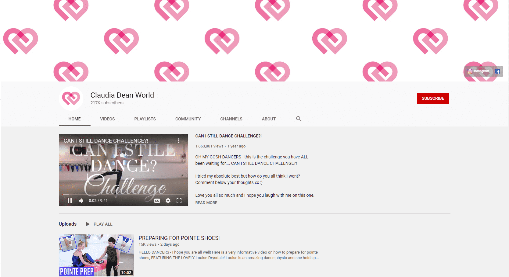 Claudia Dean World -YouTube