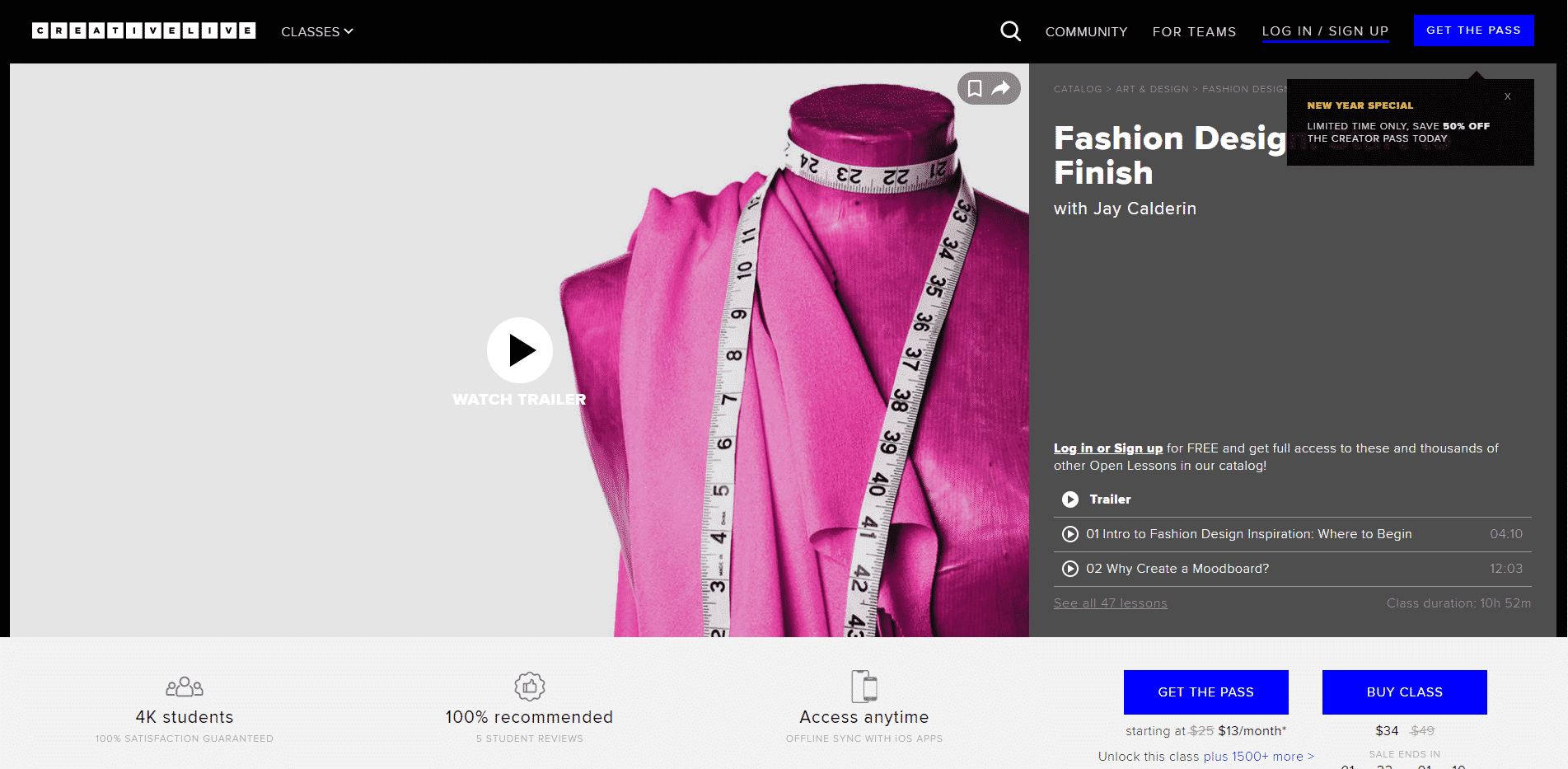 Creative Live Learn Fashion Design Lessons Online