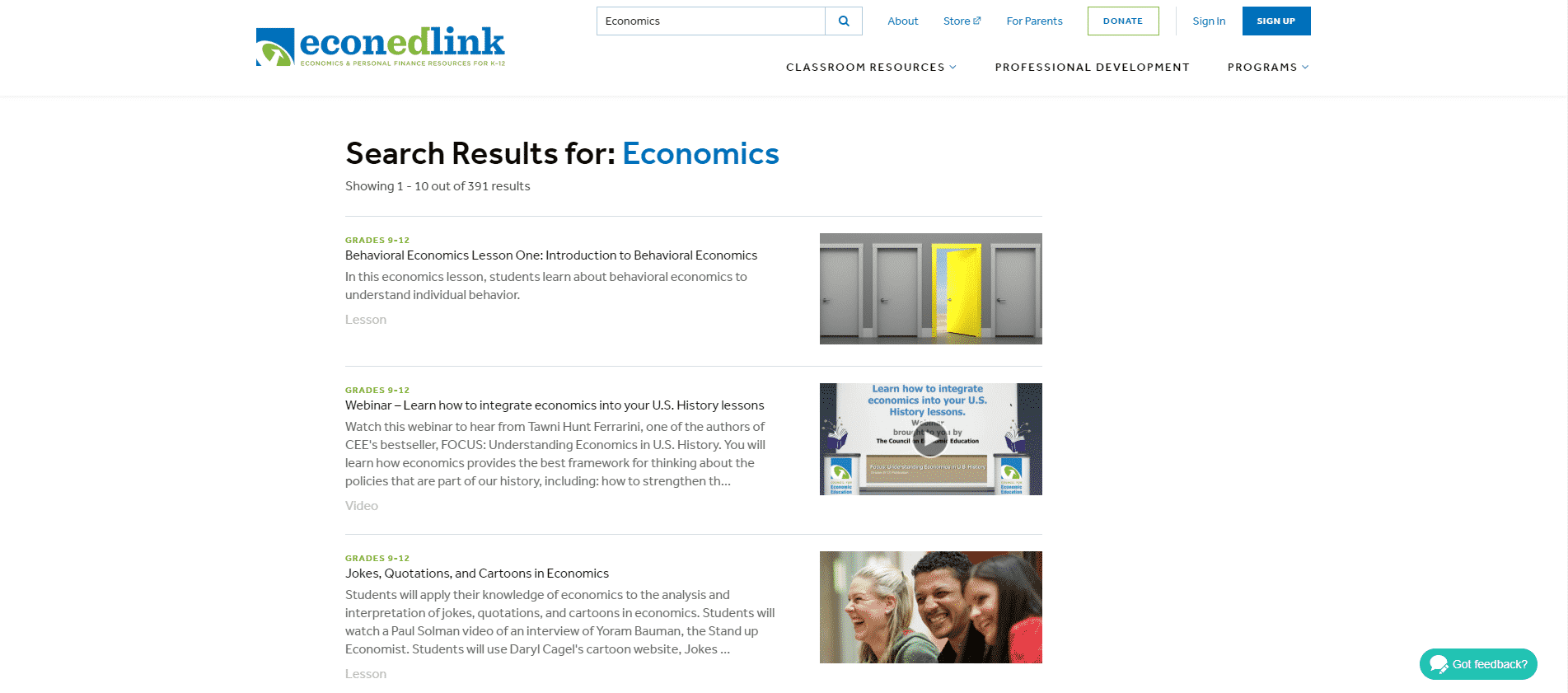 EconedLink Learn Economic Lessons Online