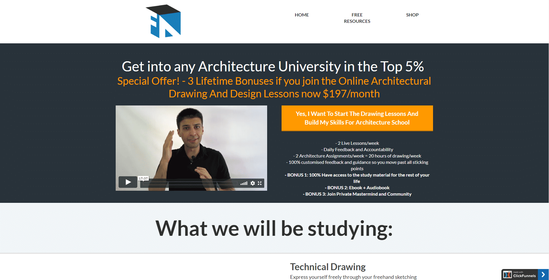 Freeandarchitecture.com Learn Design and Architecture Lessons Online