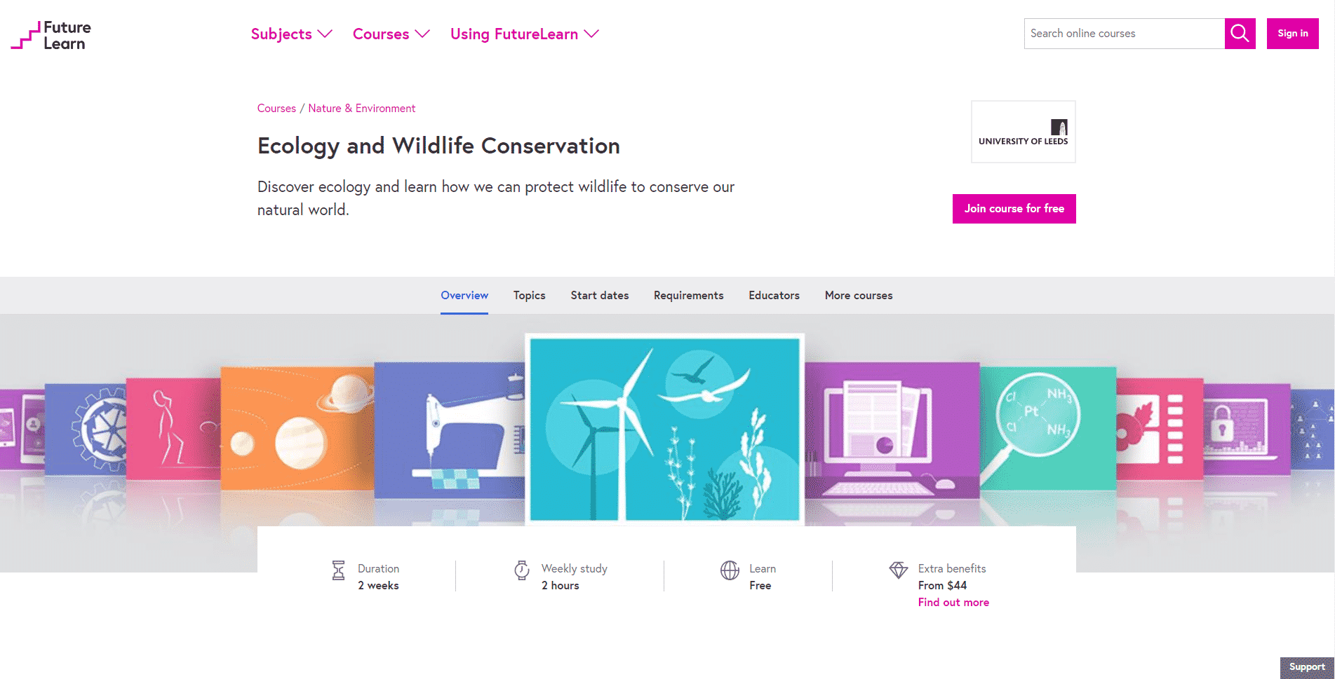 FutureLearn Learn Conservation Lessons Online