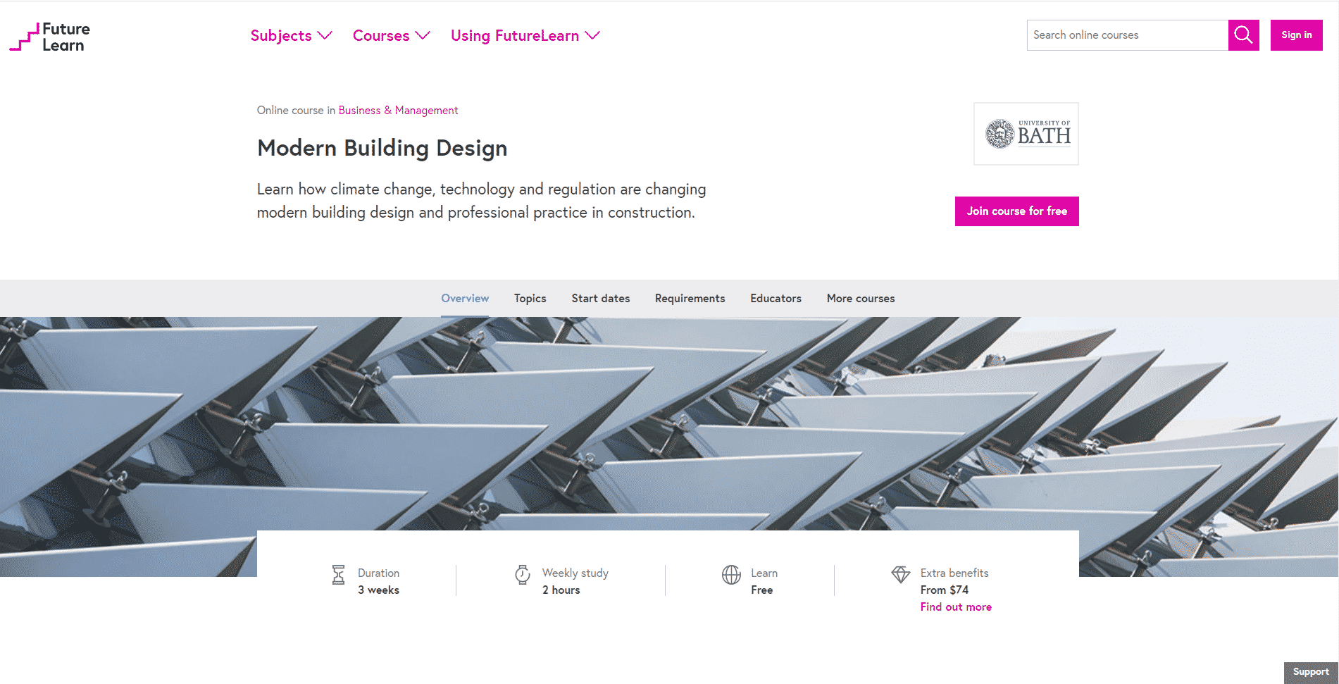 Futurelearn Learn Design and Architecture Lessons Online