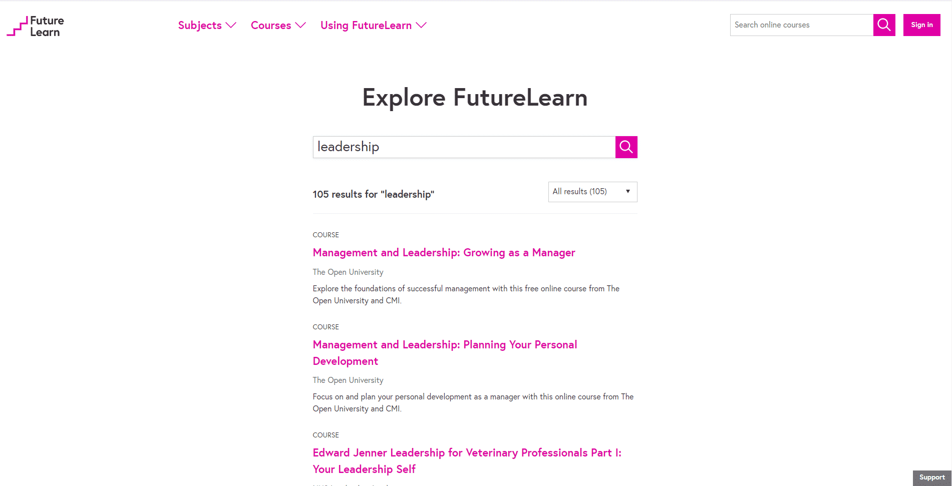 Futurelearn Learn Leadership Lessons Online