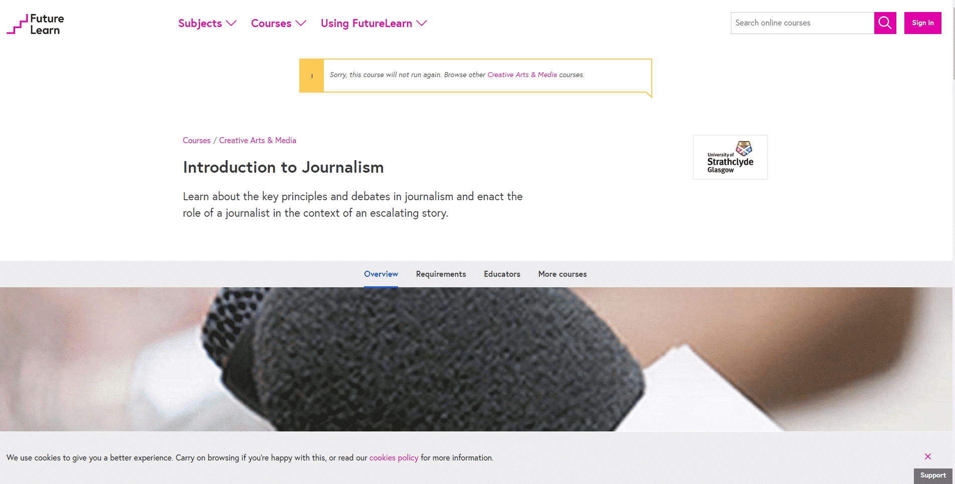 Futurelearn.com Learn Journalism Lessons Online