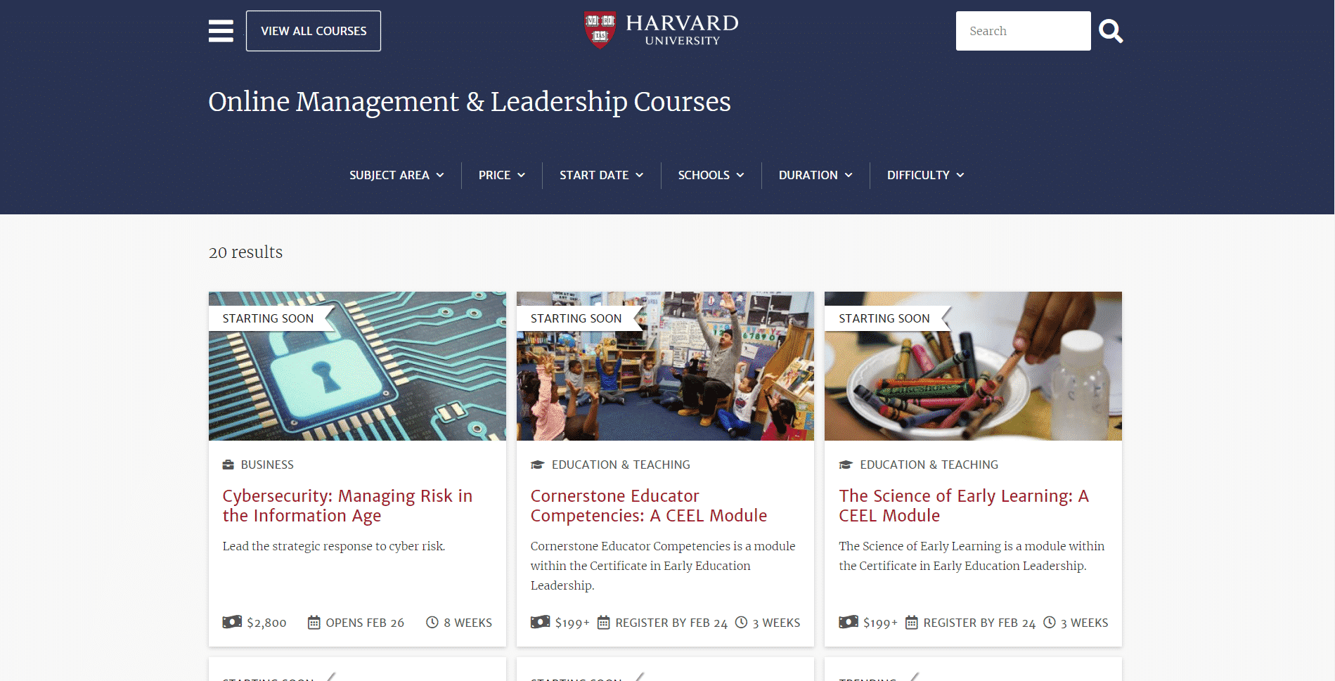 Harvard Learn Leadership Lessons Online