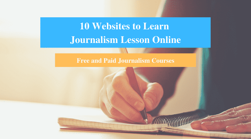 Learn Journalism Lesson Online