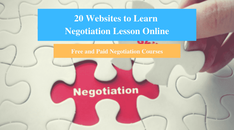 Learn Negotiation Lesson Online