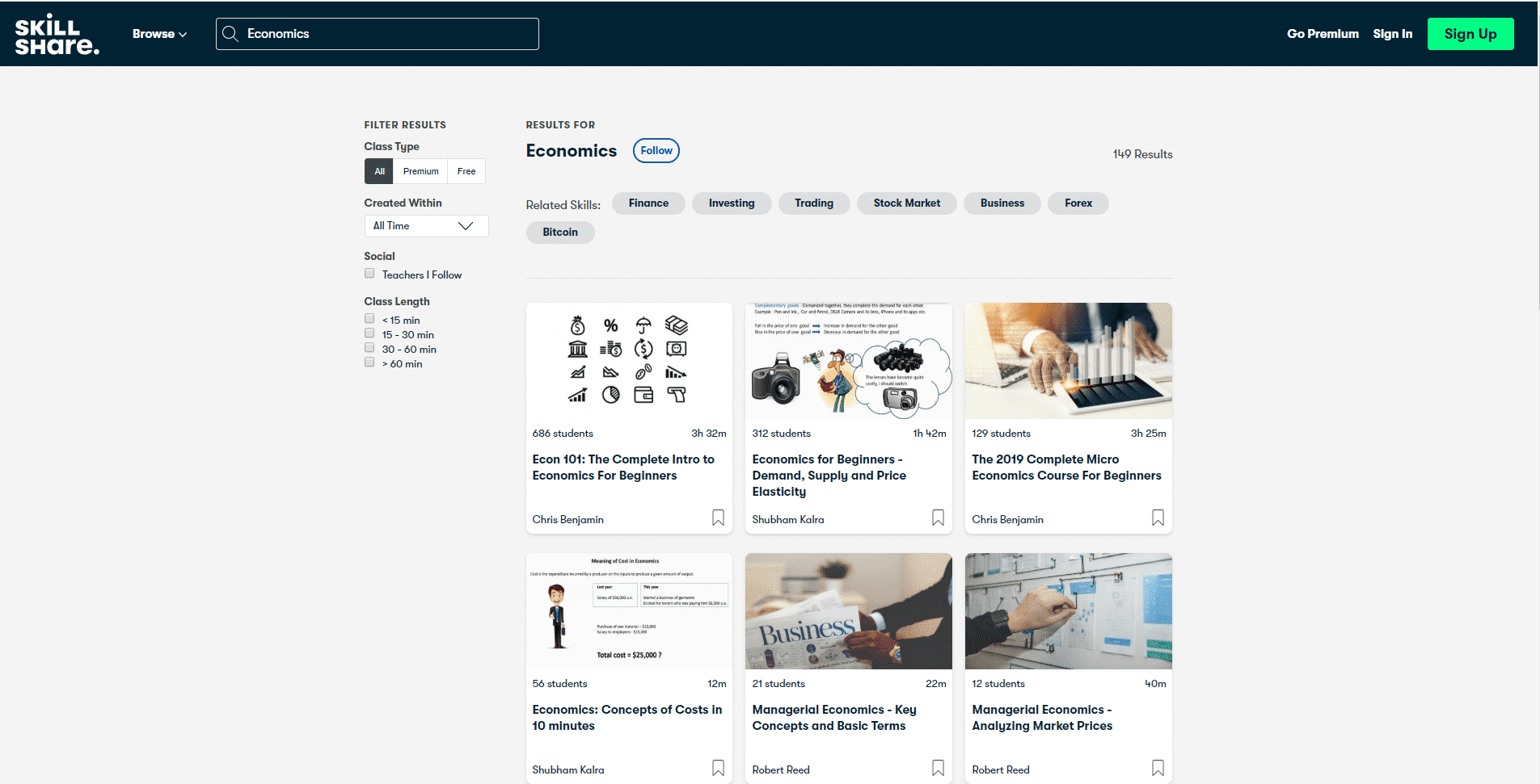 Skillshare Learn Economic Lessons Online