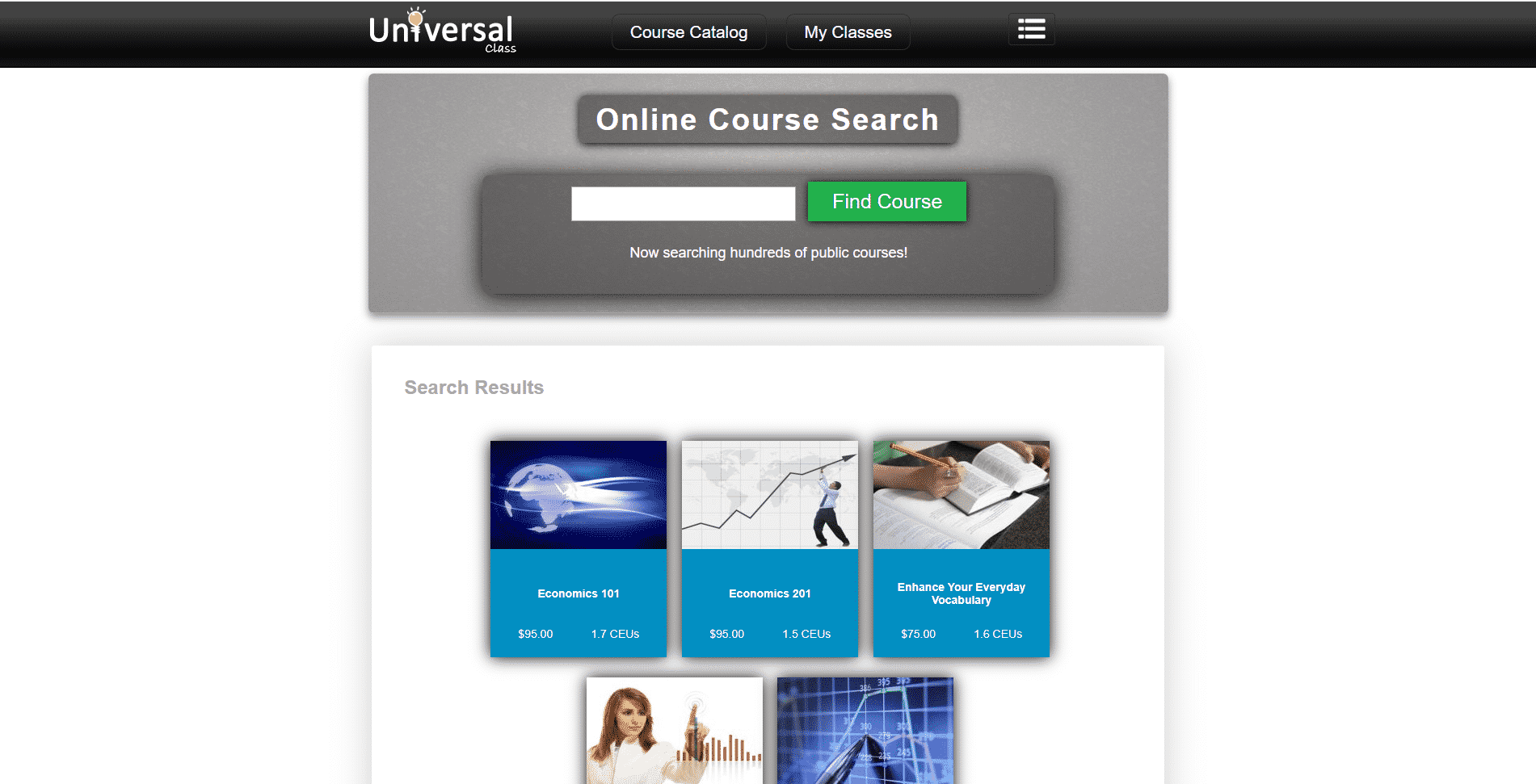 Universal Class Learn Economic Lessons Online