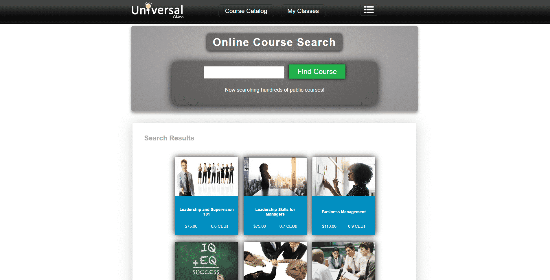 Universal Class Learn Leadership Lessons Online