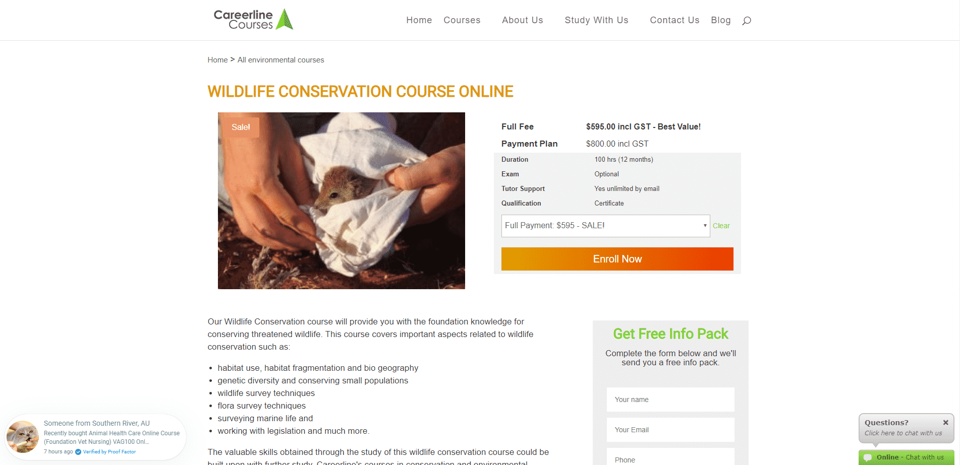 careerlinecourses Learn Conservation Lessons Online