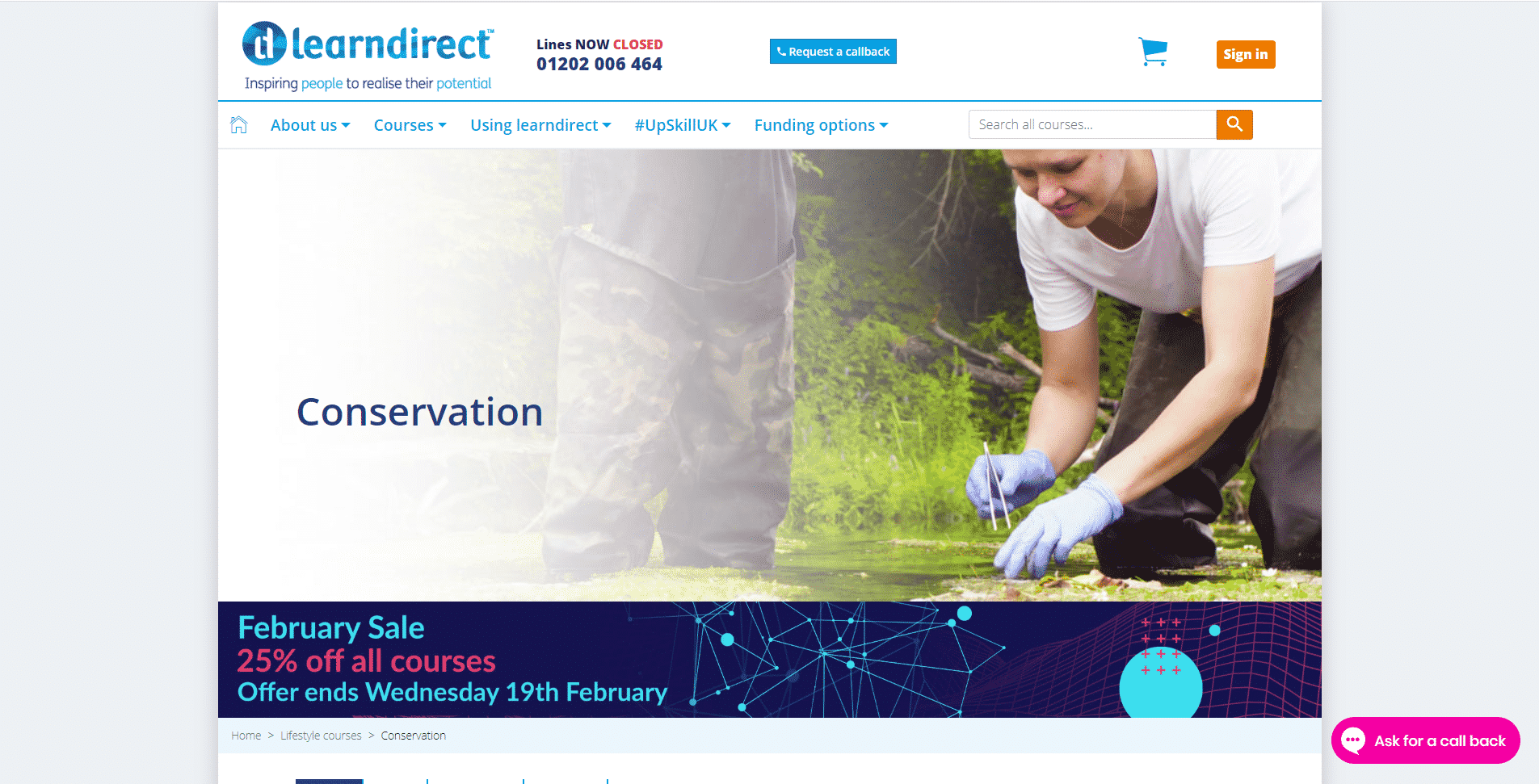 learndirect Learn Conservation Lessons Online