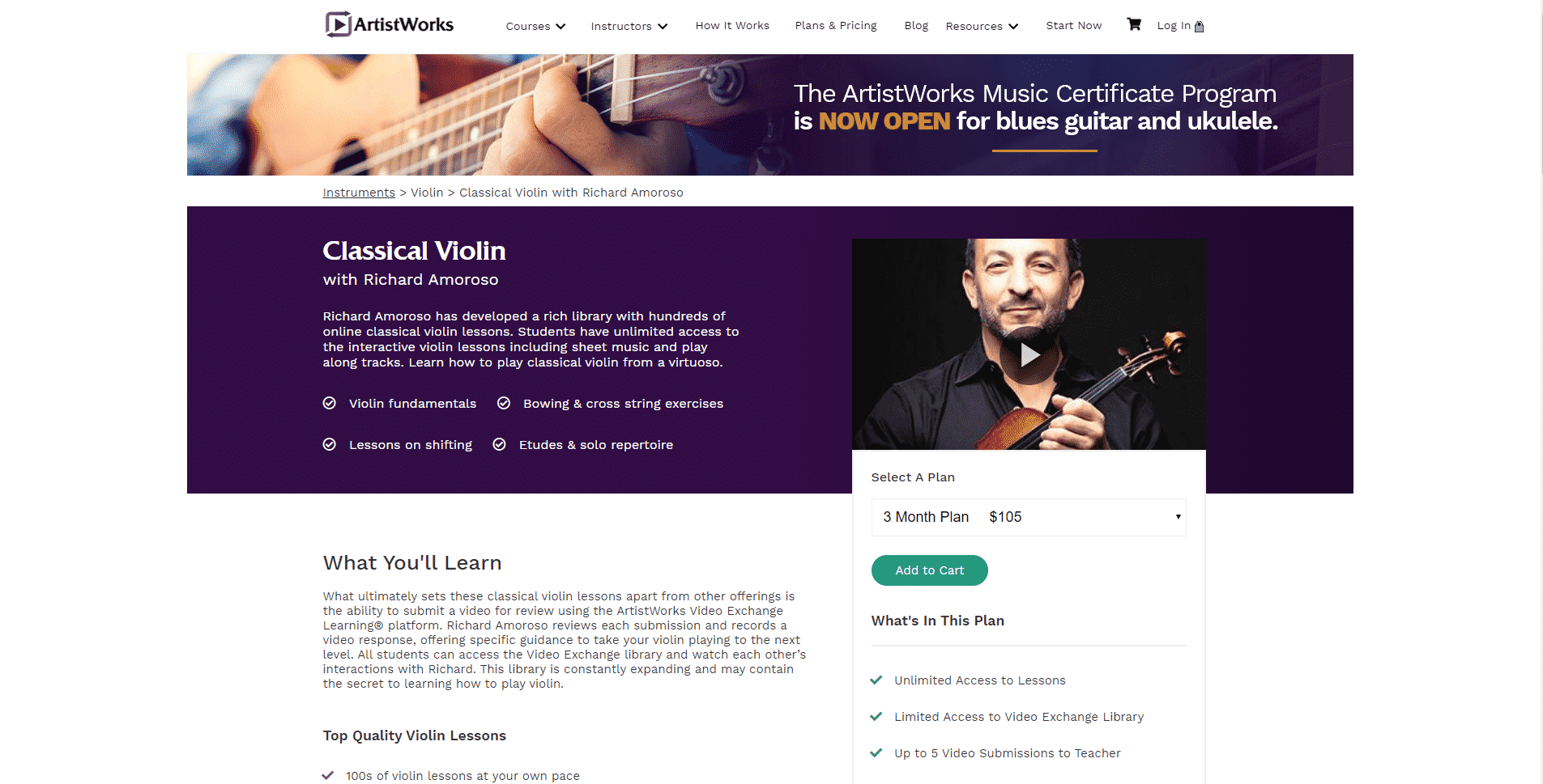 Artistworks Violin Lessons Online