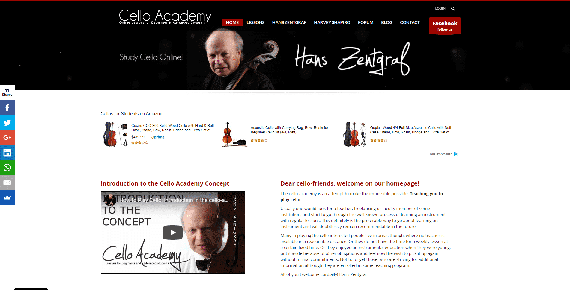Cello Academy Cello Lesson Online