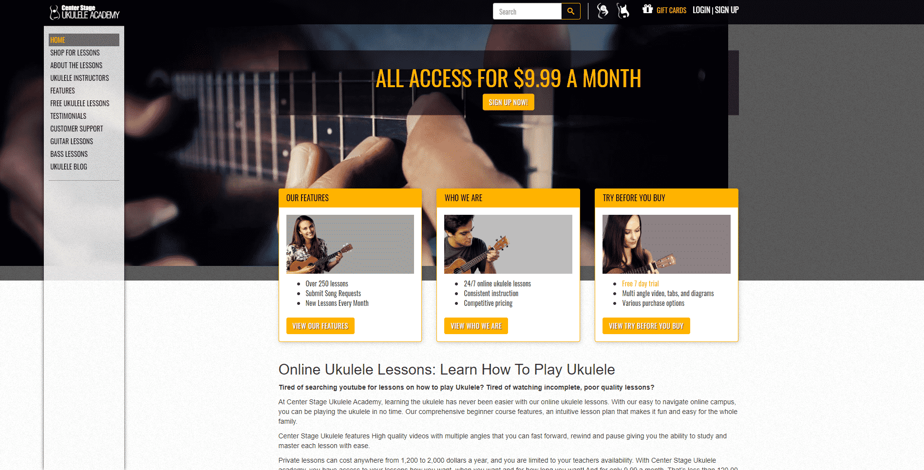 Center Stage Ukulele Academy Ukulele Lessons Online