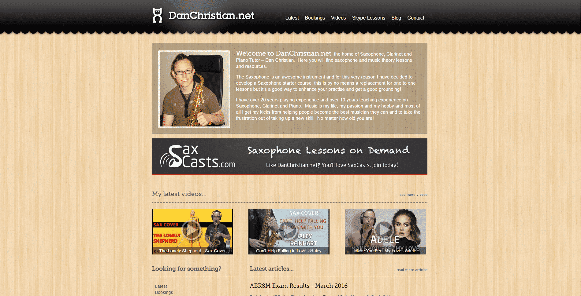 DanChristian Saxophone Lessons Online