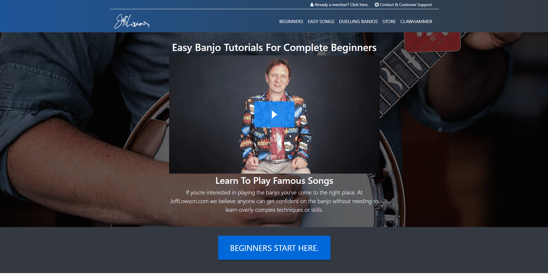 Easy Banjo Tutorials For Complete Beginners