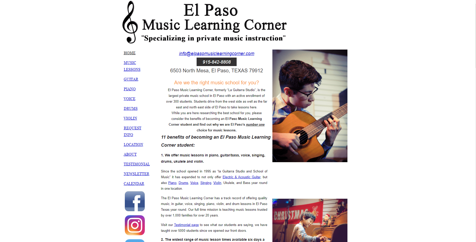 El Paso Music Learning Corner