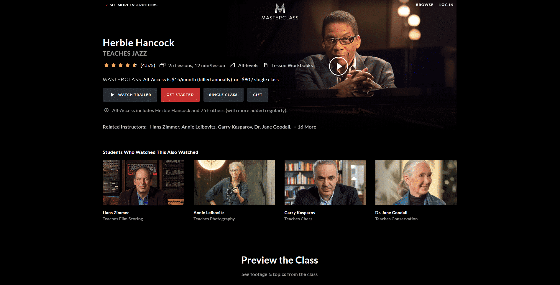 MasterClass Herbie Hancock Piano Lessons Online