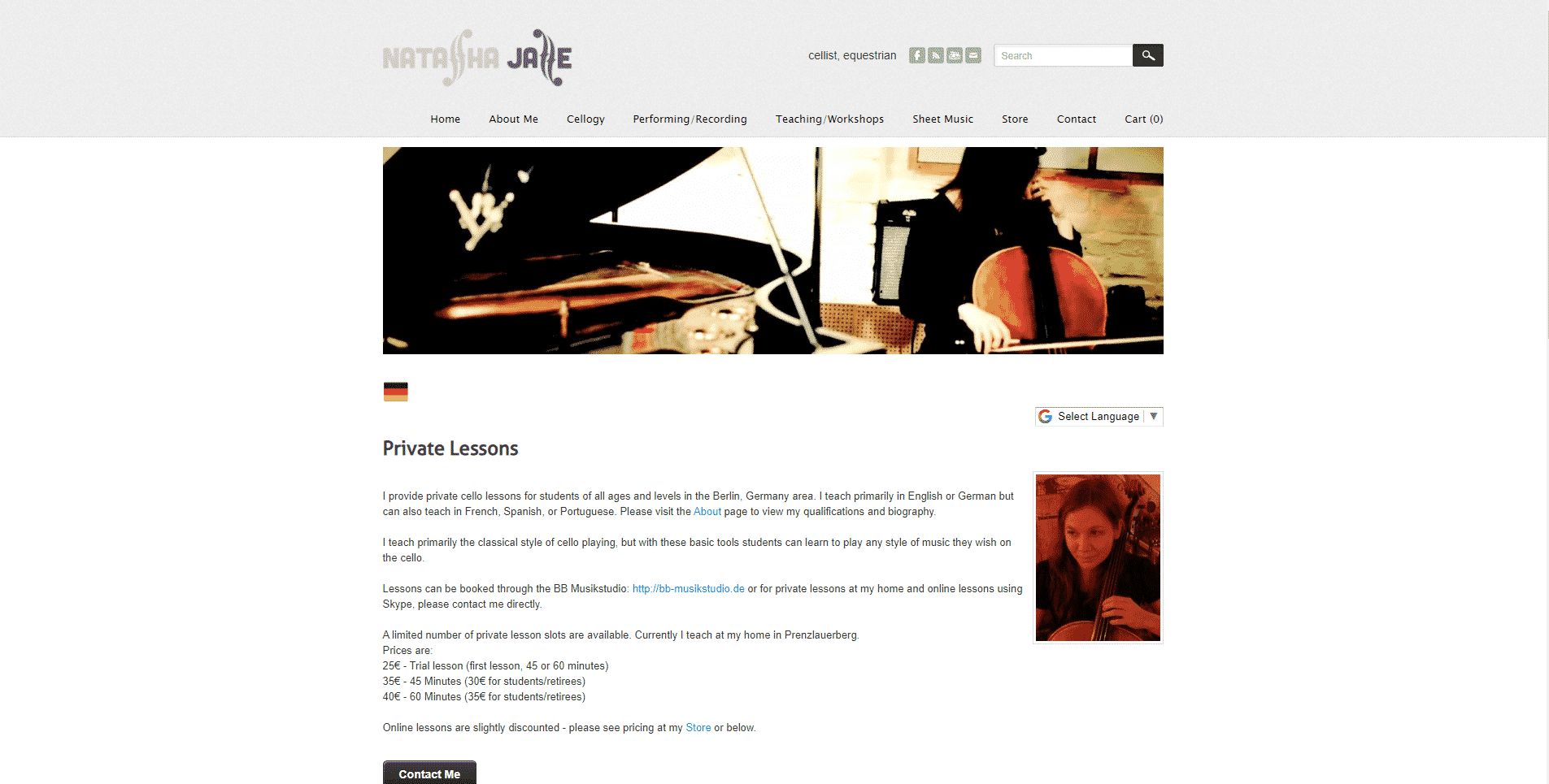 Natasha Jaffe Cello Lesson Online