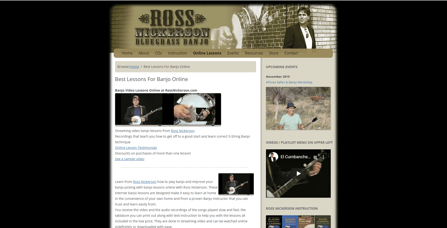 Ross Nickerson Bluegrass Banjo