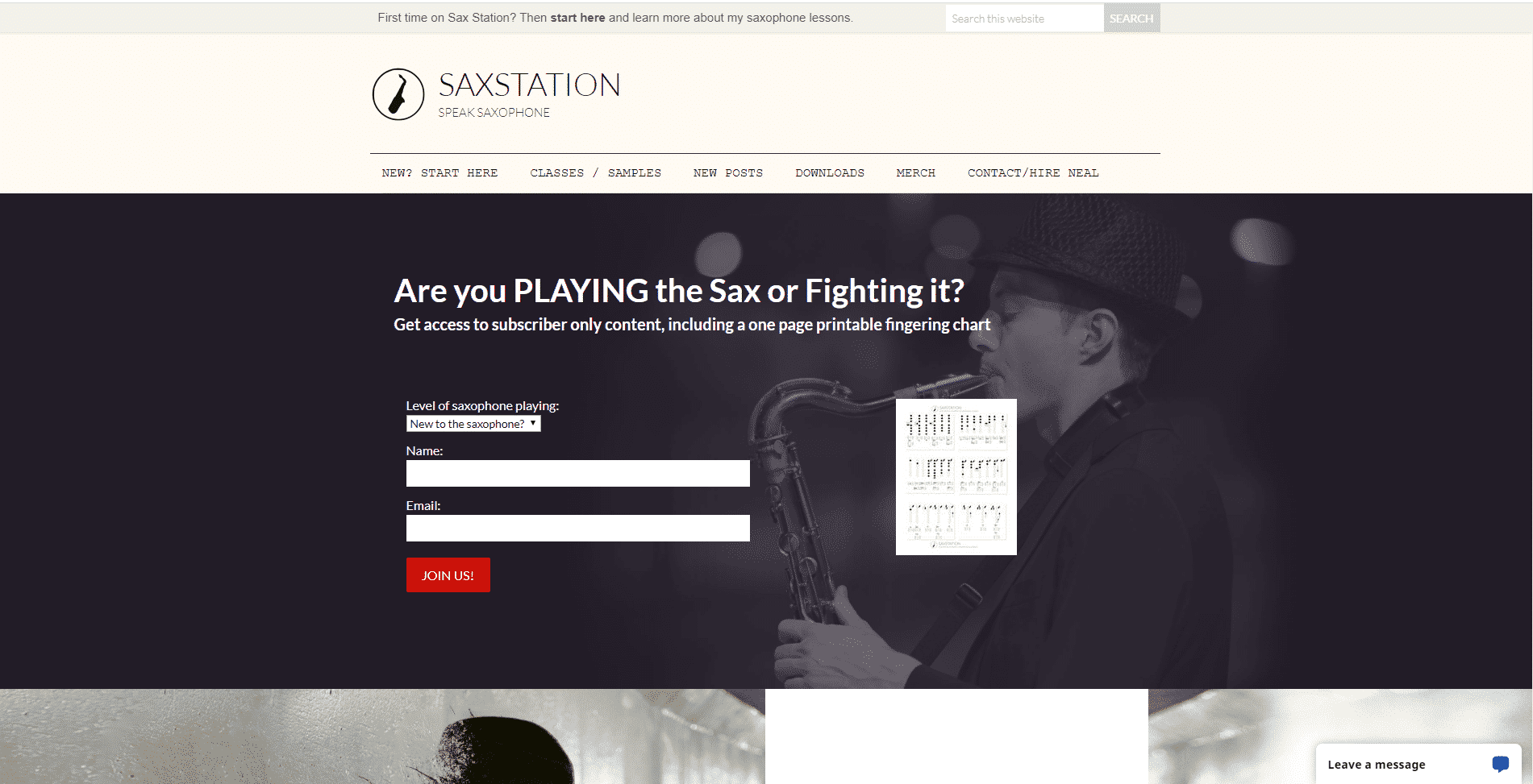 Saxstation Saxophone Lessons Online