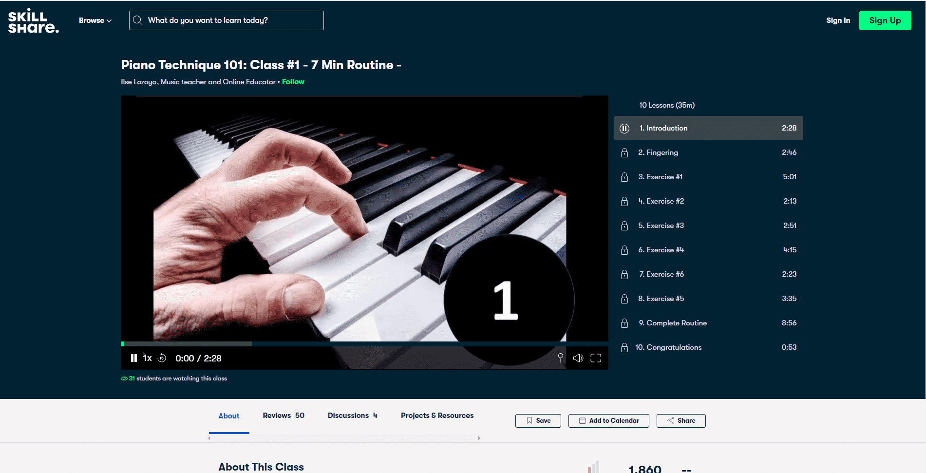 Skillshare Course 5 Piano Lessons Online