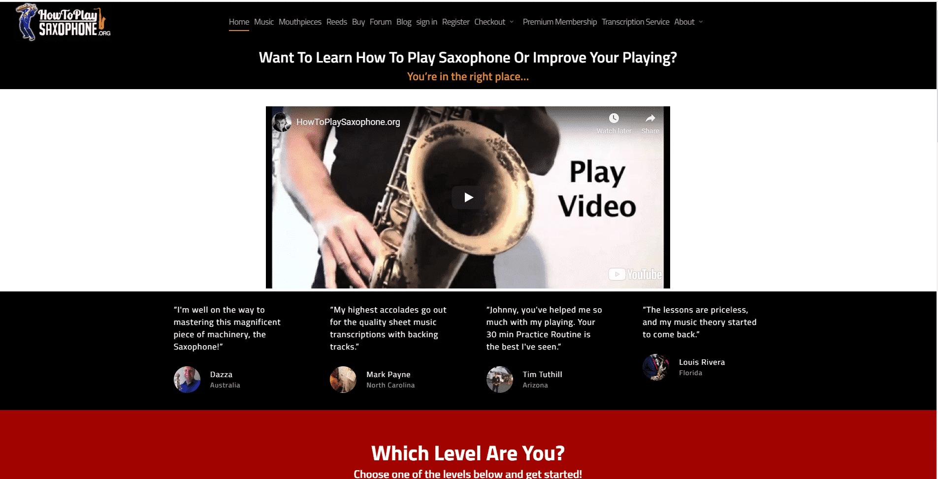 howtoplaysaxophone.org Saxophone Lessons Online