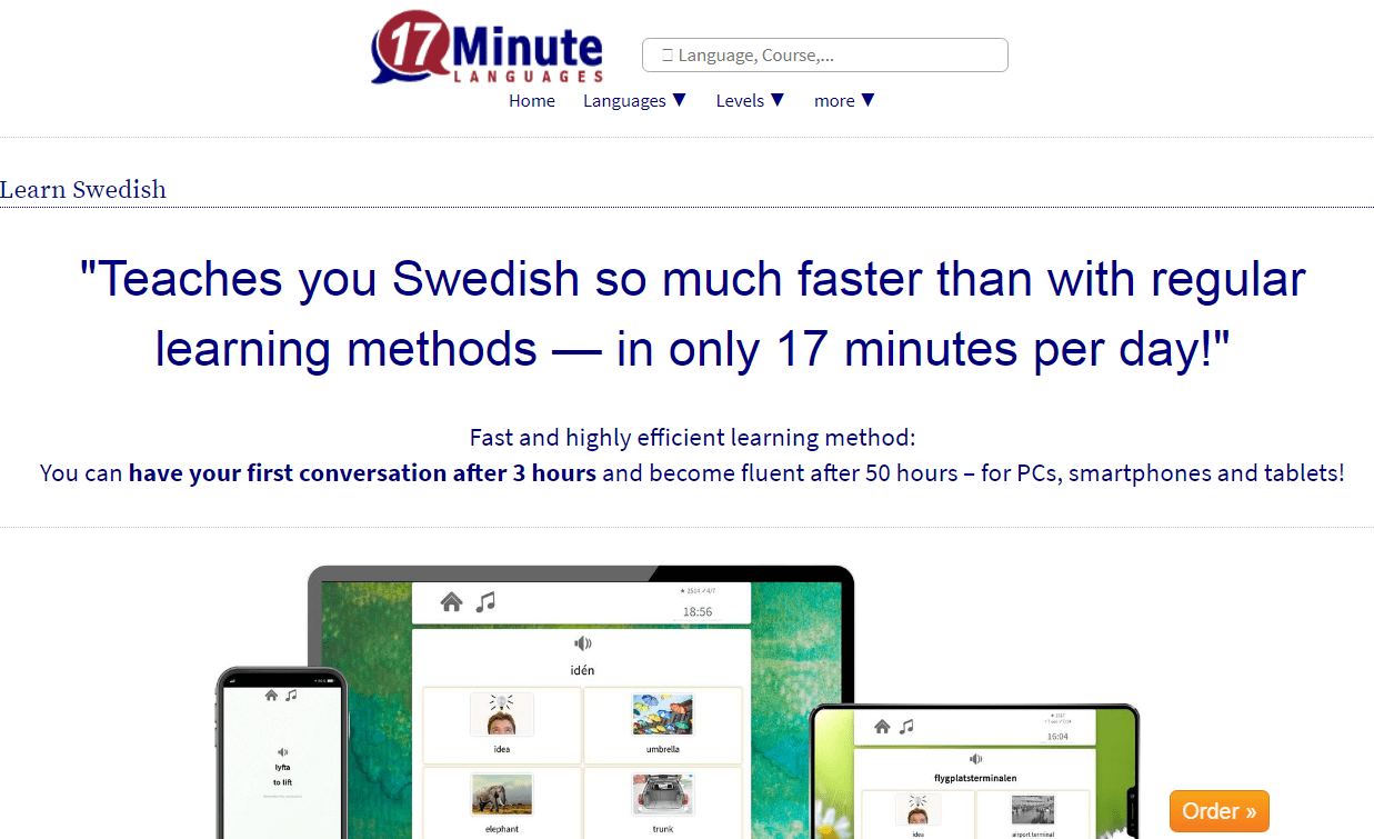 17MinuteLanguages Learn Swedish Lessons Online