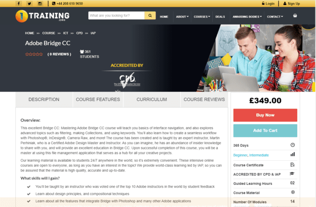 1Training Learn Adobe Bridge Lessons Online